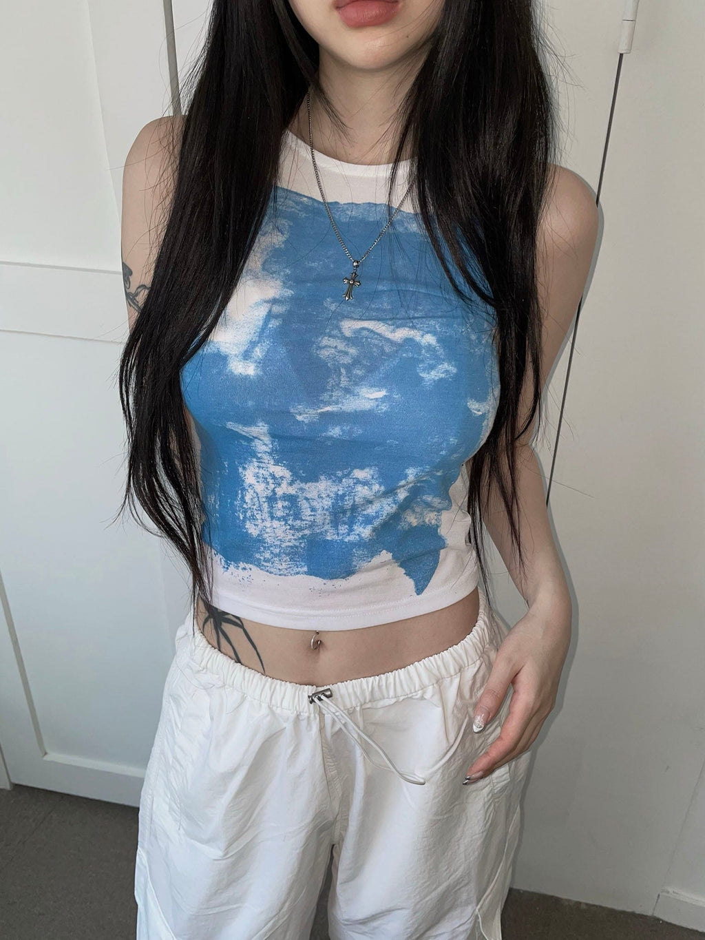【y2k vibe】Ink Sleeveless