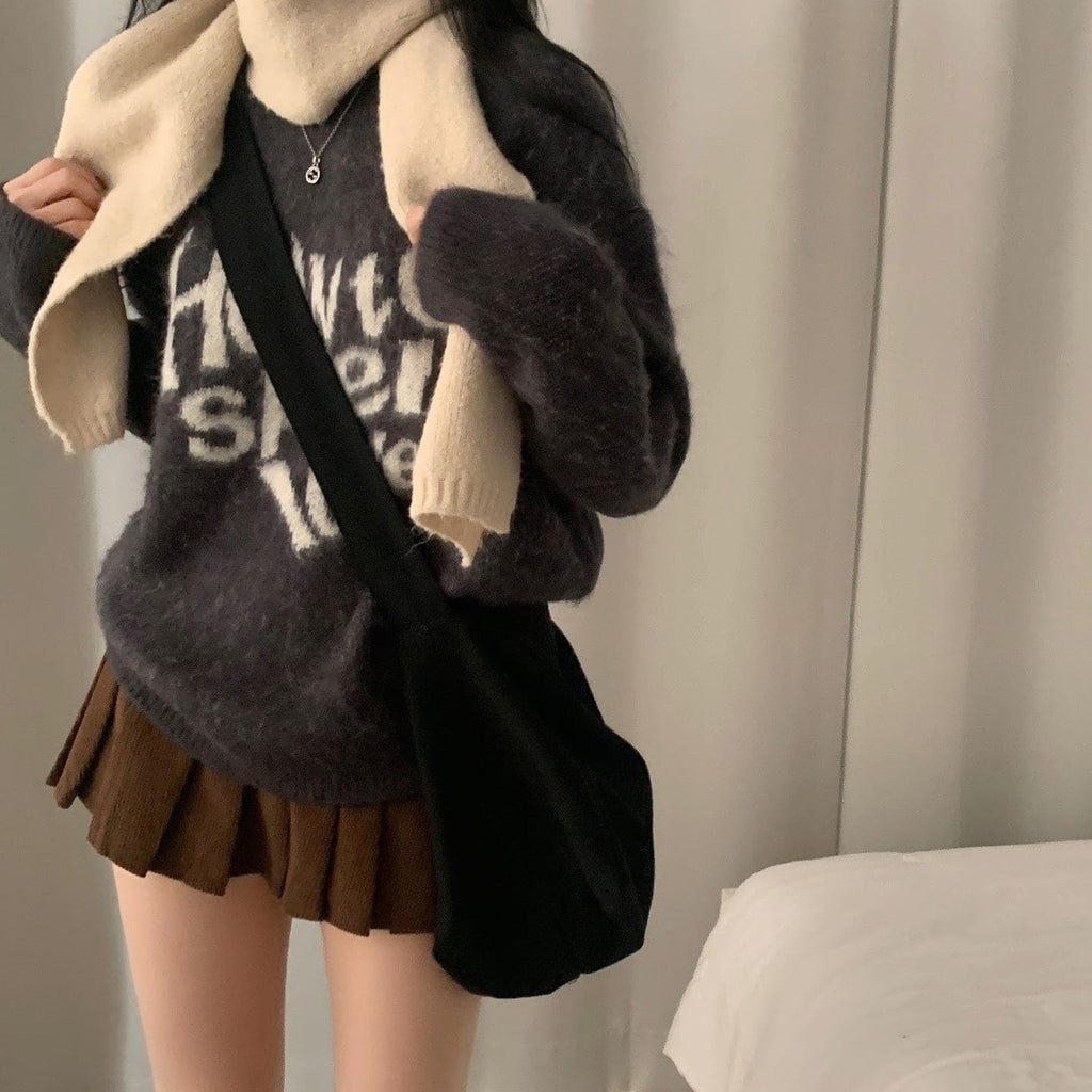 【Soft and Thick】How To Spell Love Knit 