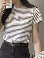 [Comfortable and Relaxed] Daily Stripe Tee