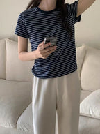 [Comfortable and Relaxed] Daily Stripe Tee