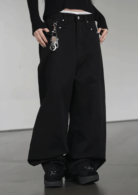 【🖤daily】Balloon Star Cotton Pants 