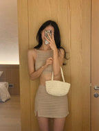 【Elegant and Sweet】Crochet Skirt Bikini 