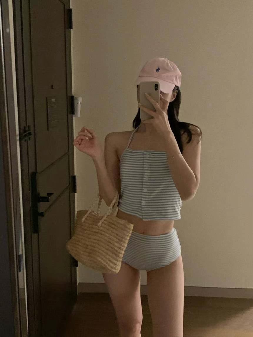 【🩰Cute/Refined】Halter Stripe Bikini