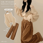 [Fashion Item] Balloon Slim Waist Knit 