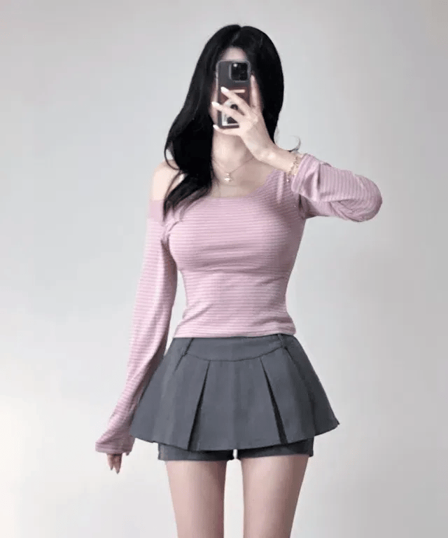 【💗for SNS】Moon Stripe Tee 