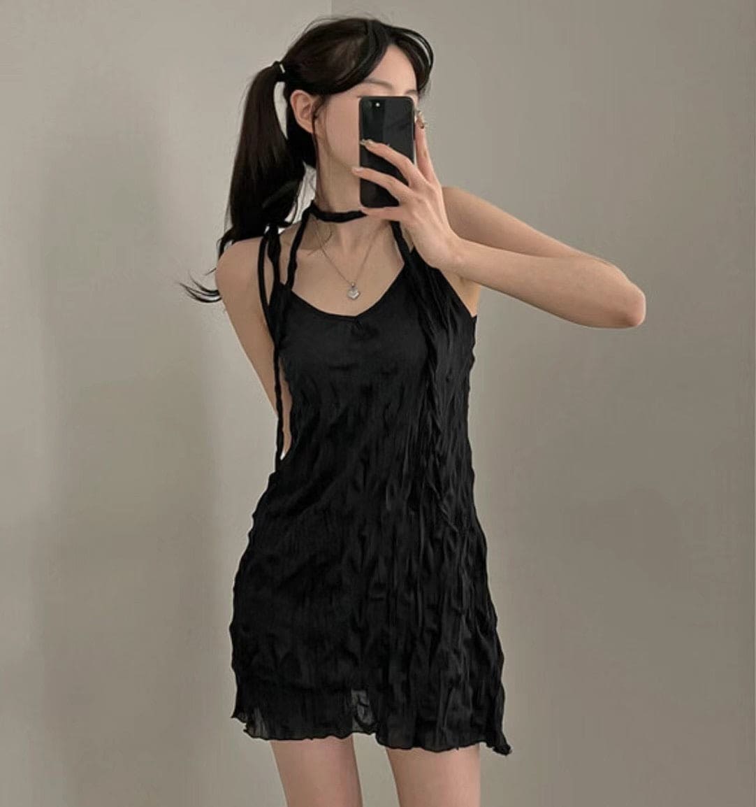 【Sweet and Girlish】Ruffled Dress Set