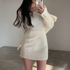 Tie Strap Off Shoulder Set 