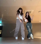 【KARINA same style】Boyfriend Wide Jeans 