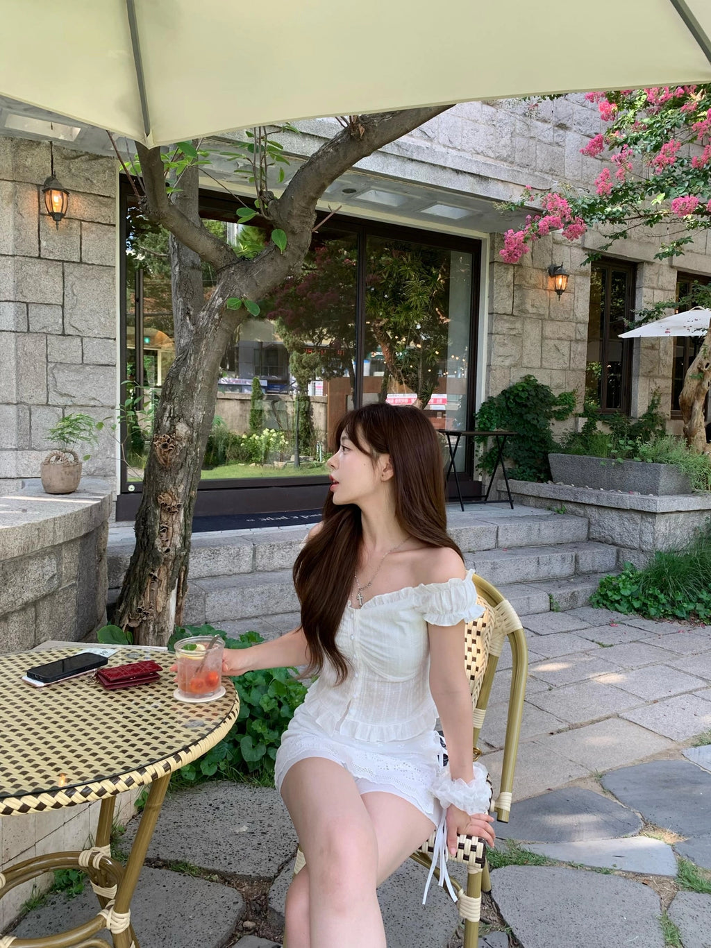 【🤍Summer Sweetheart】Punching Lap Skirt 