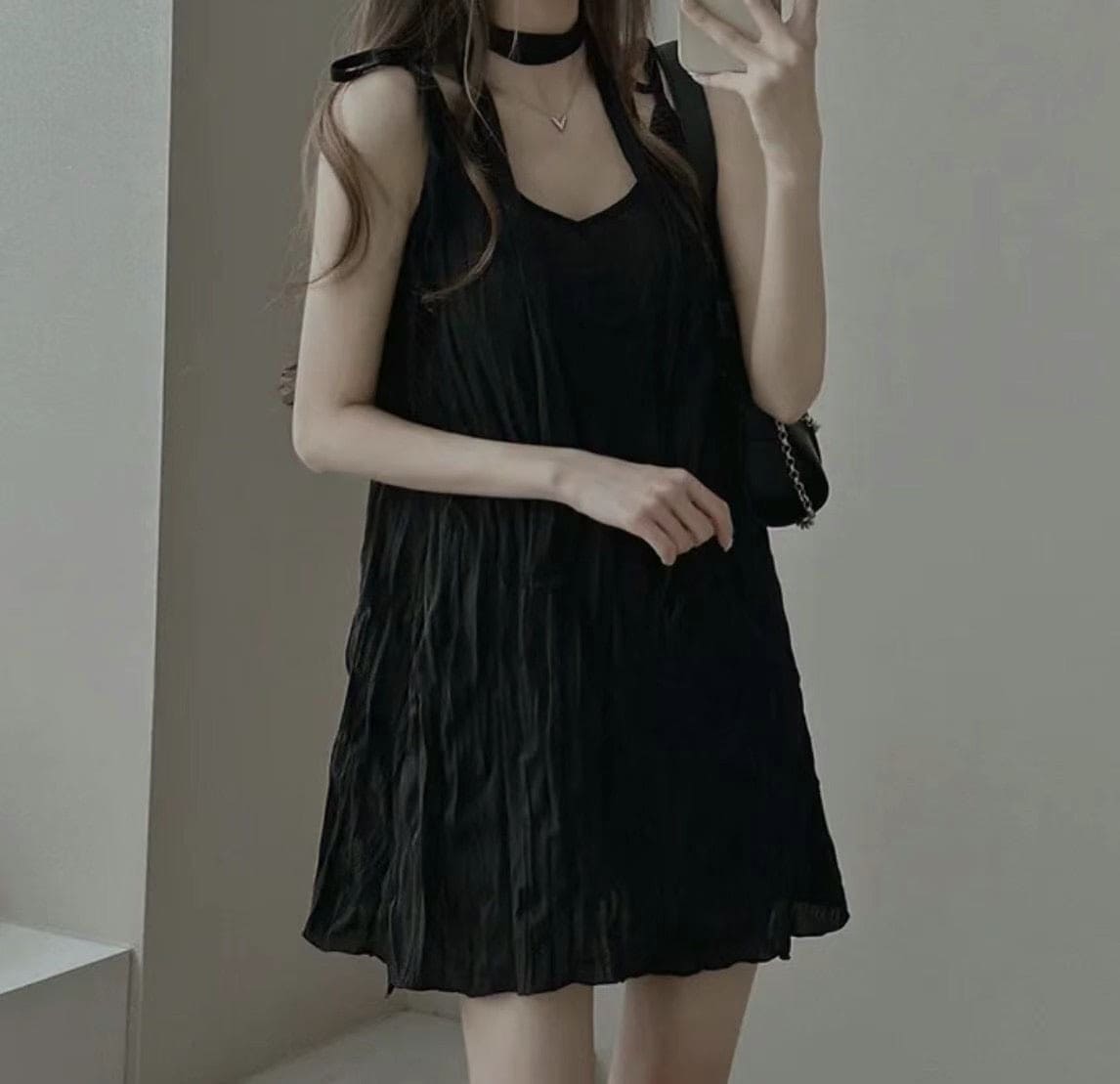 【Sweet and Girlish】Ruffled Dress Set