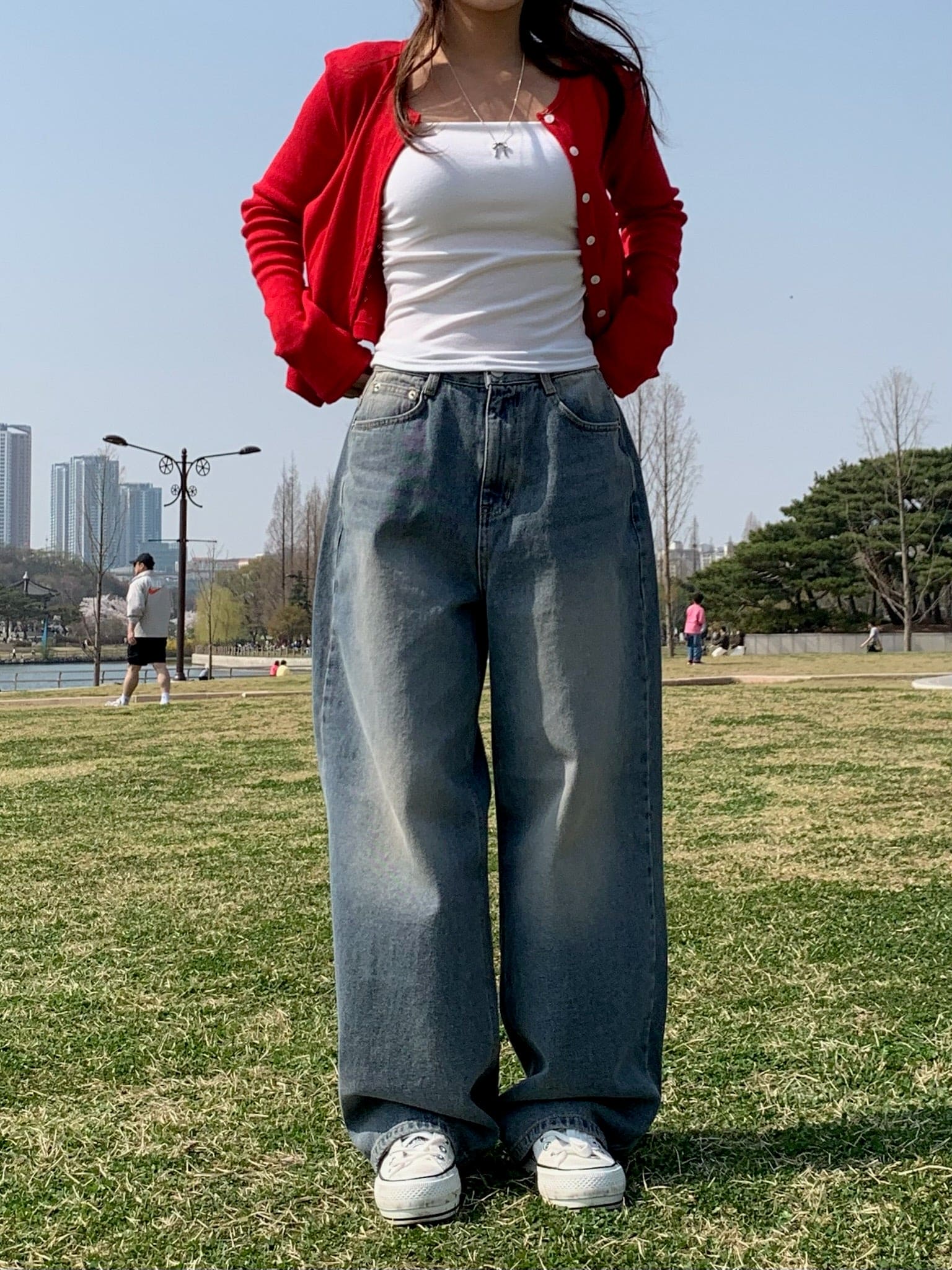 【Y2K Vibe】Cool Wide Jeans