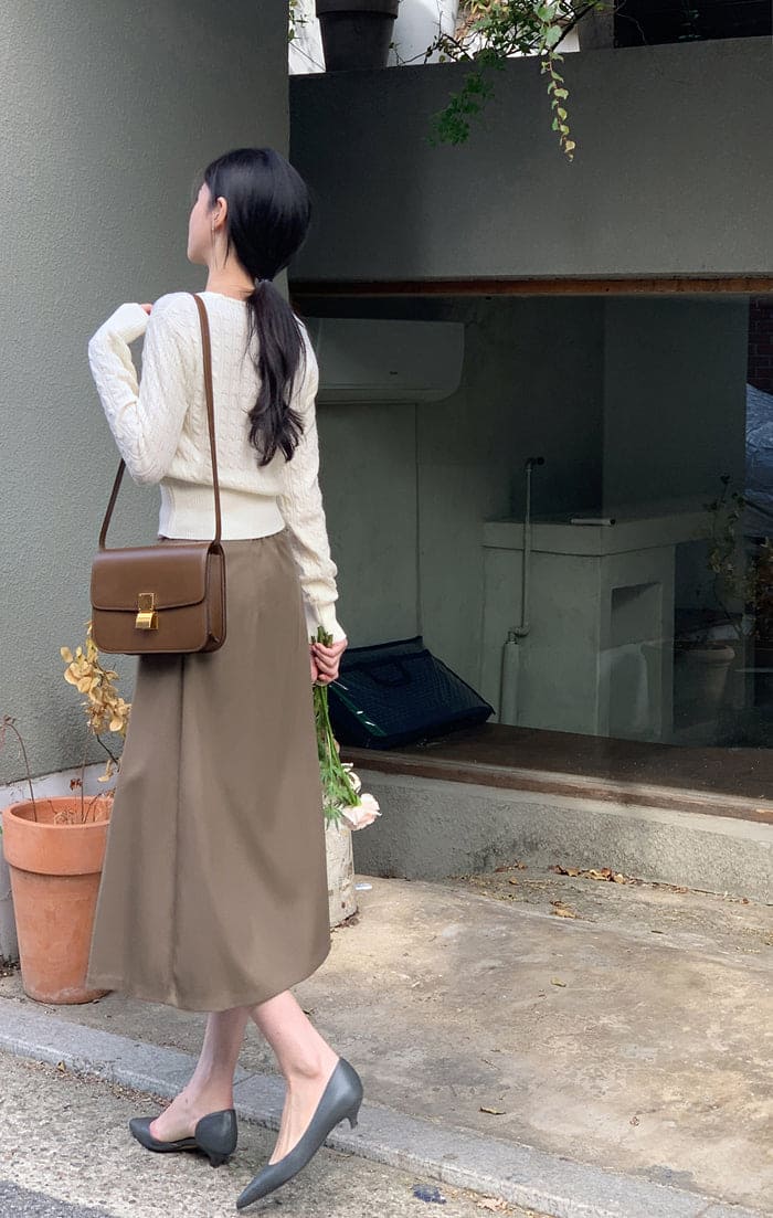 【🌷Soft】Pretzel Cable U-Neck Knit