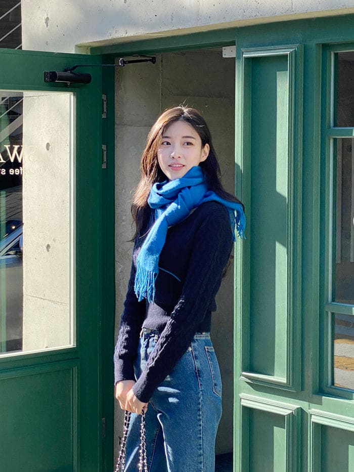 【🌷Soft】Pretzel Cable U-Neck Knit