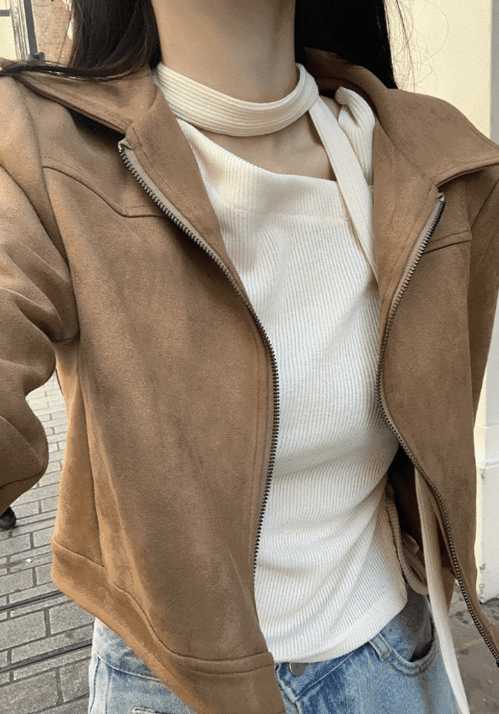 High-quality slim-fit short jacket