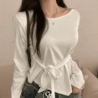 【蝴蝶衫】Rito Ribbon Slim Top