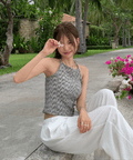 【海島度假】Halter Backless Top
