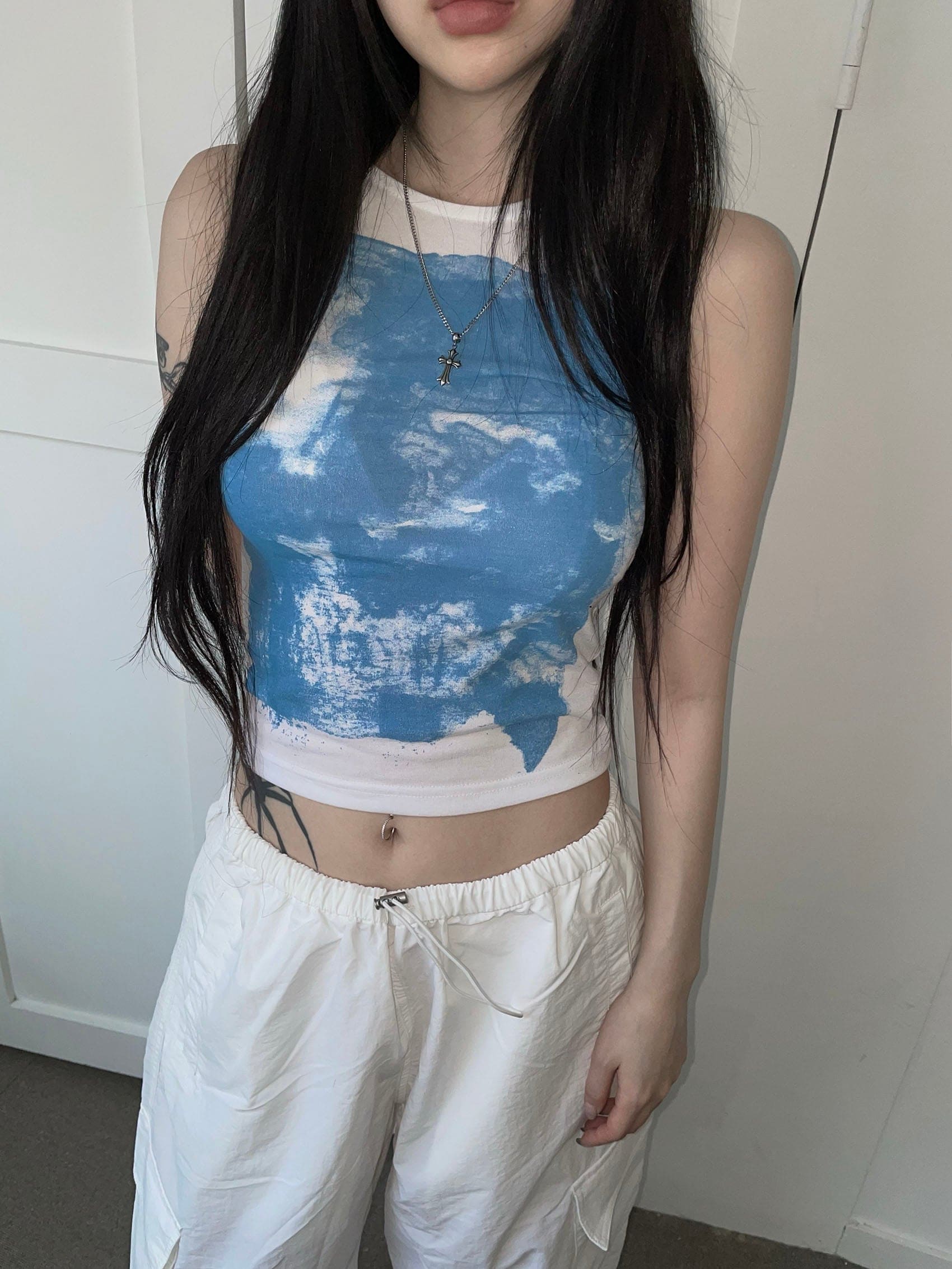 【y2k vibe】Ink Sleeveless