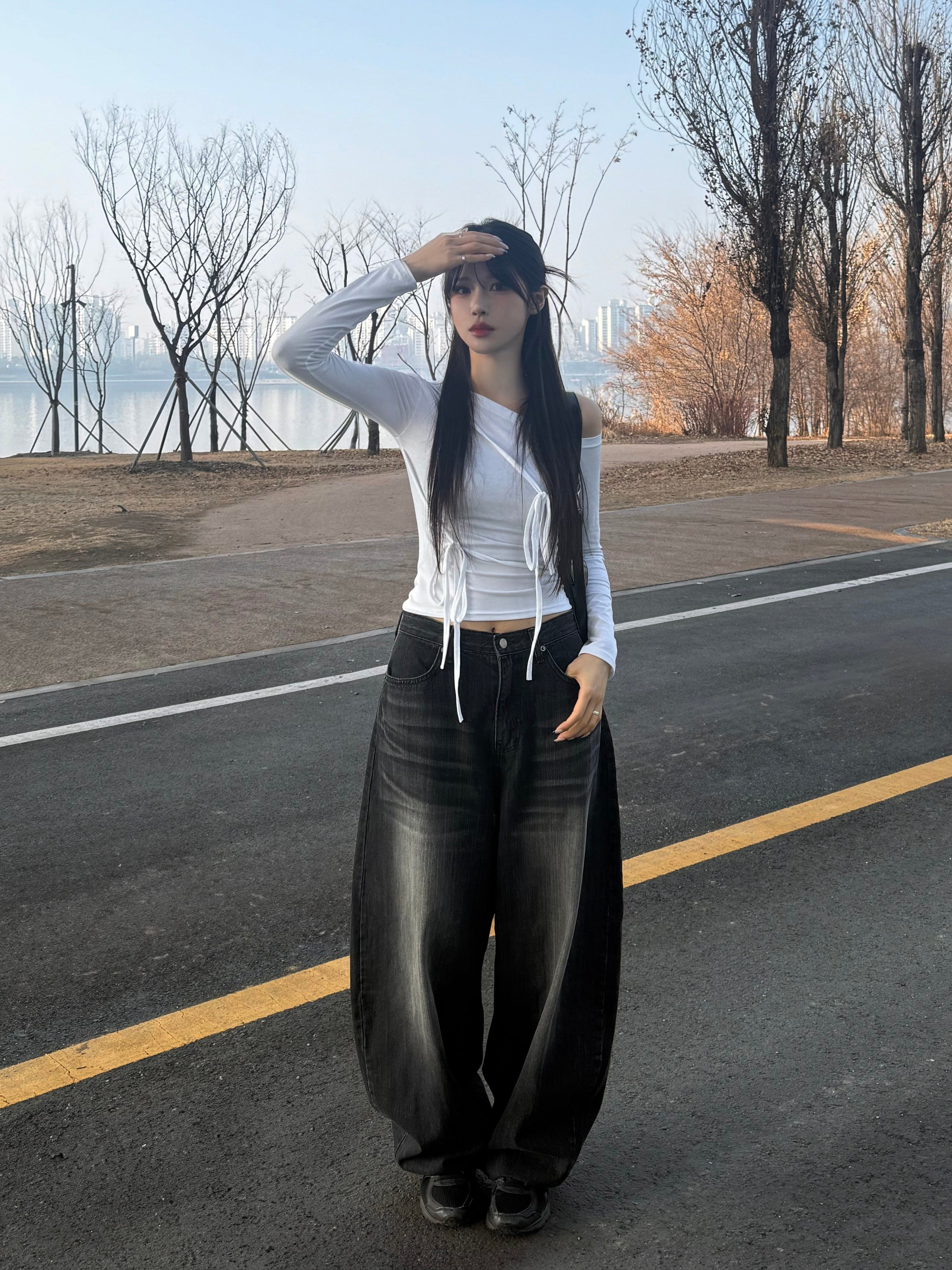 【🖤Heaven Patch Wide Jeans】 