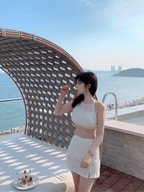 【Elegant and Sweet】Ballet Skirt Bikini 