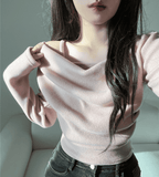 【🌸Spring Fresh Style】Drape Fleece Top 