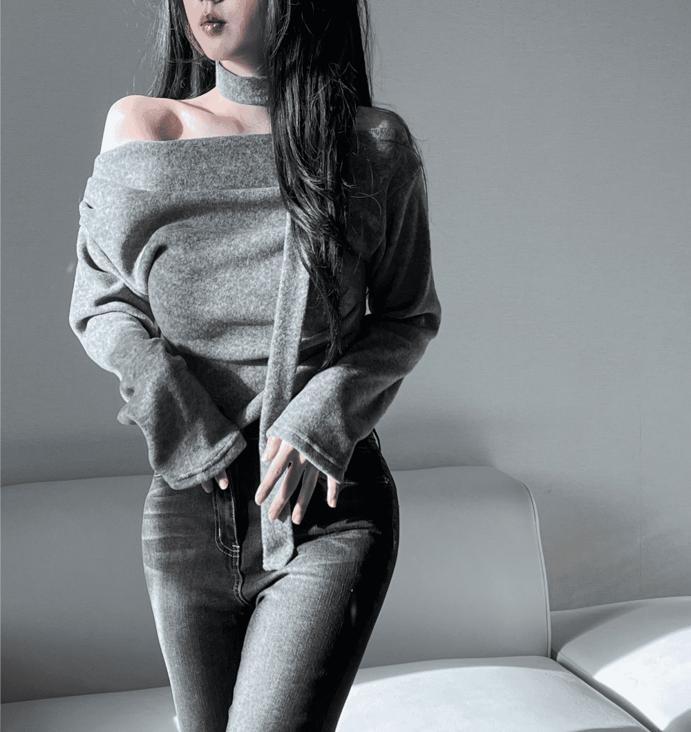 【Sweet Snowflakes】Off-Shoulder Tie Set 