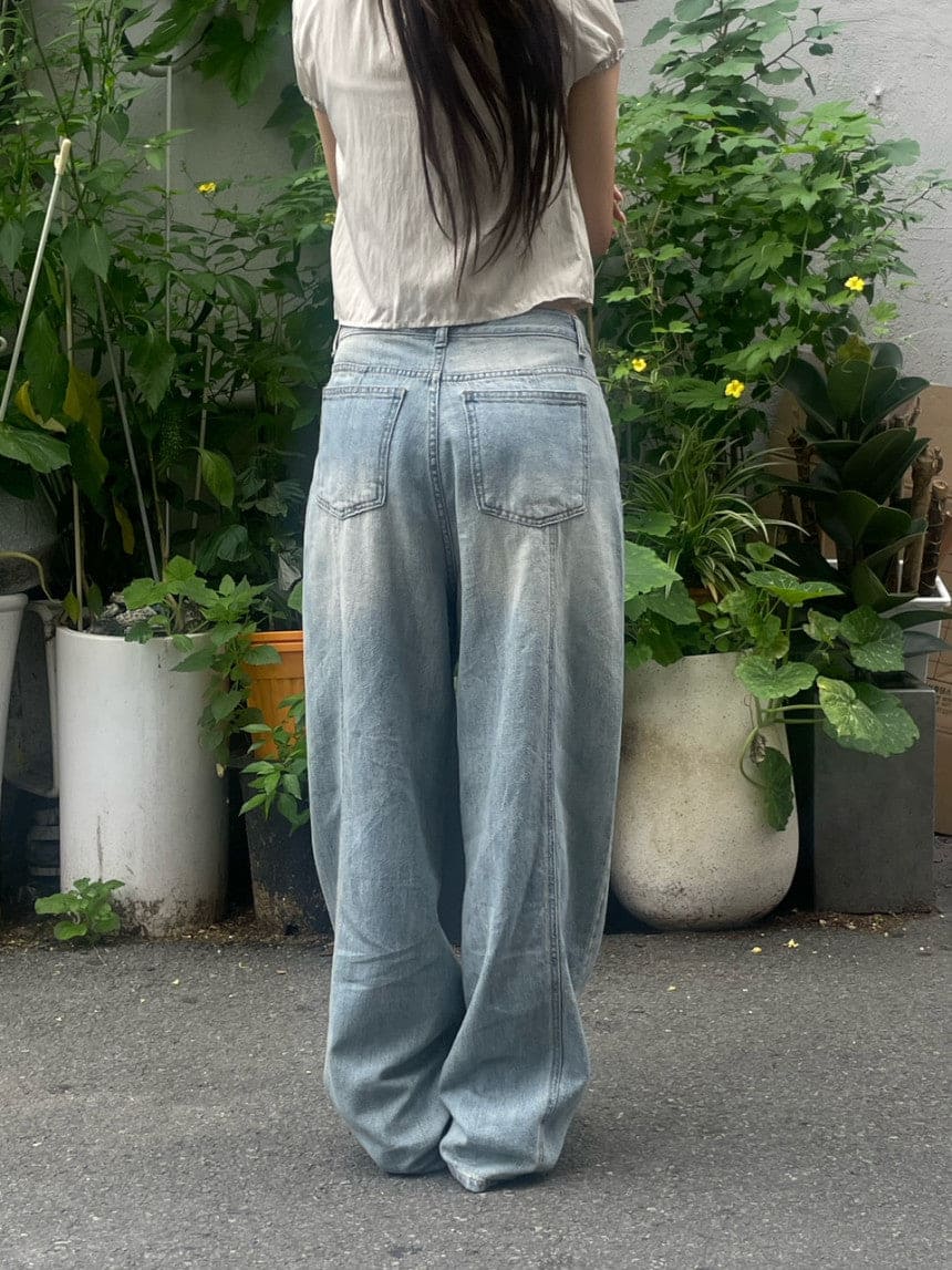 【Summer Fabric】Dear Wide Jeans