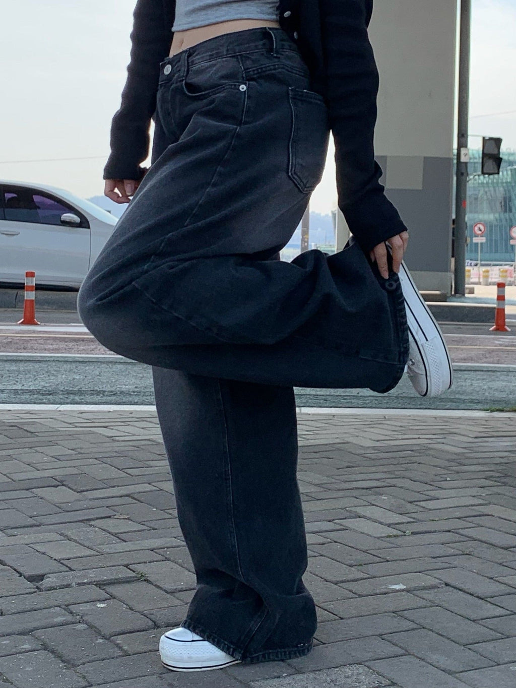 【Y2K Vibe】Cool Wide Jeans