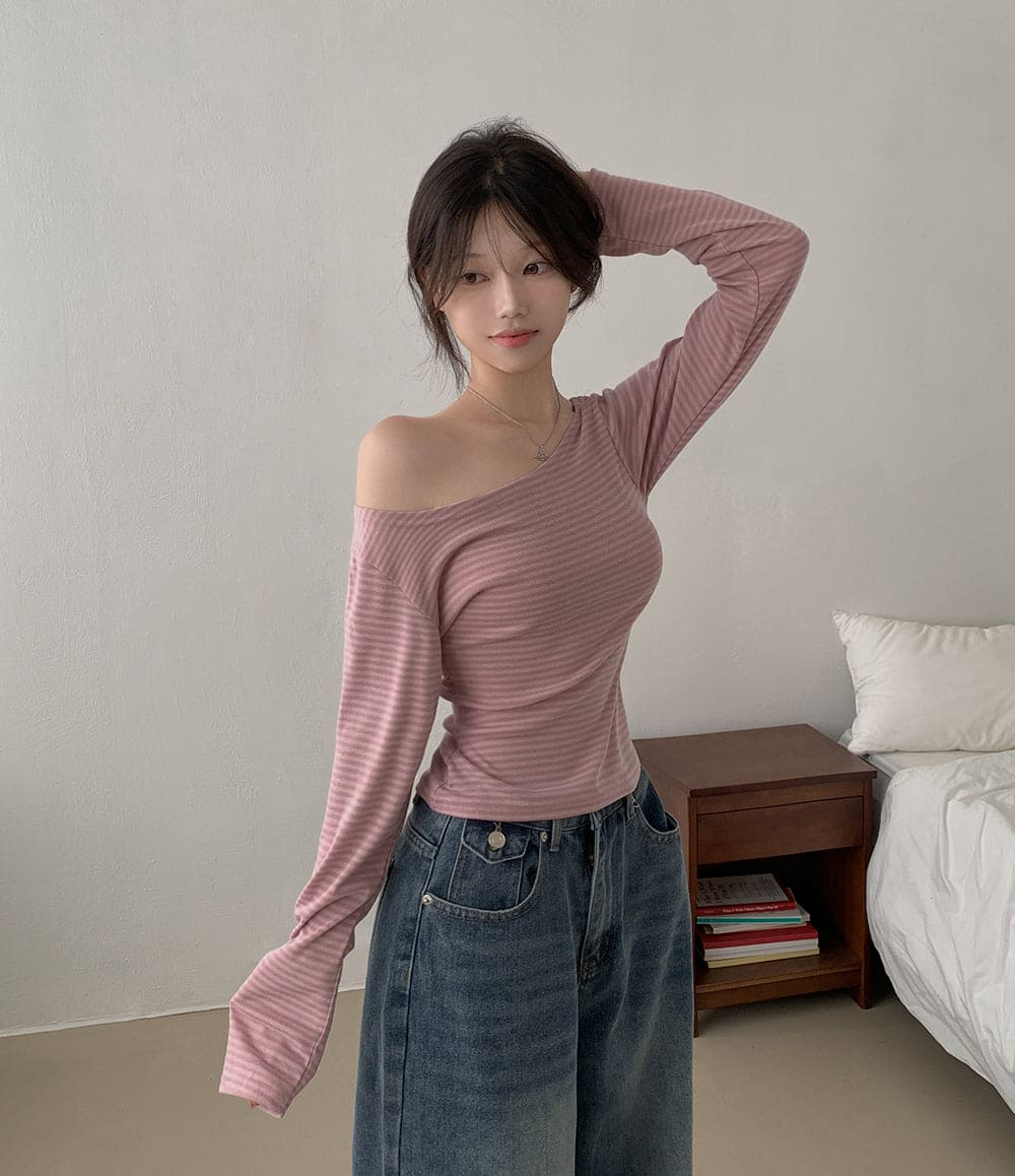 【💗for SNS】Moon Stripe Tee 