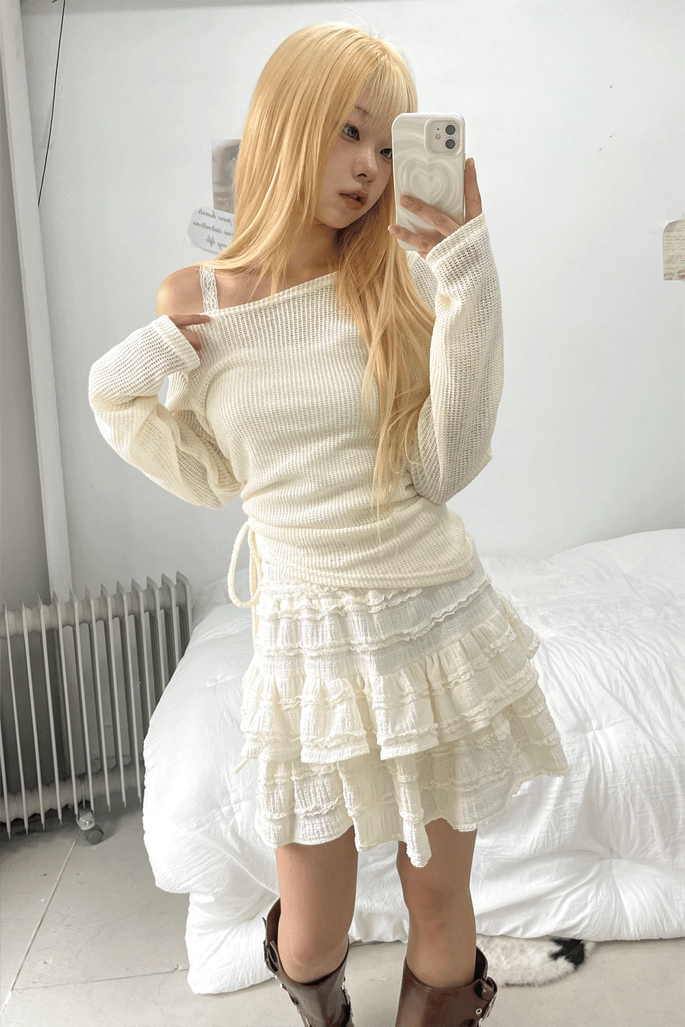 【🍂y2k autumn】Unbalanced Charm Knit 