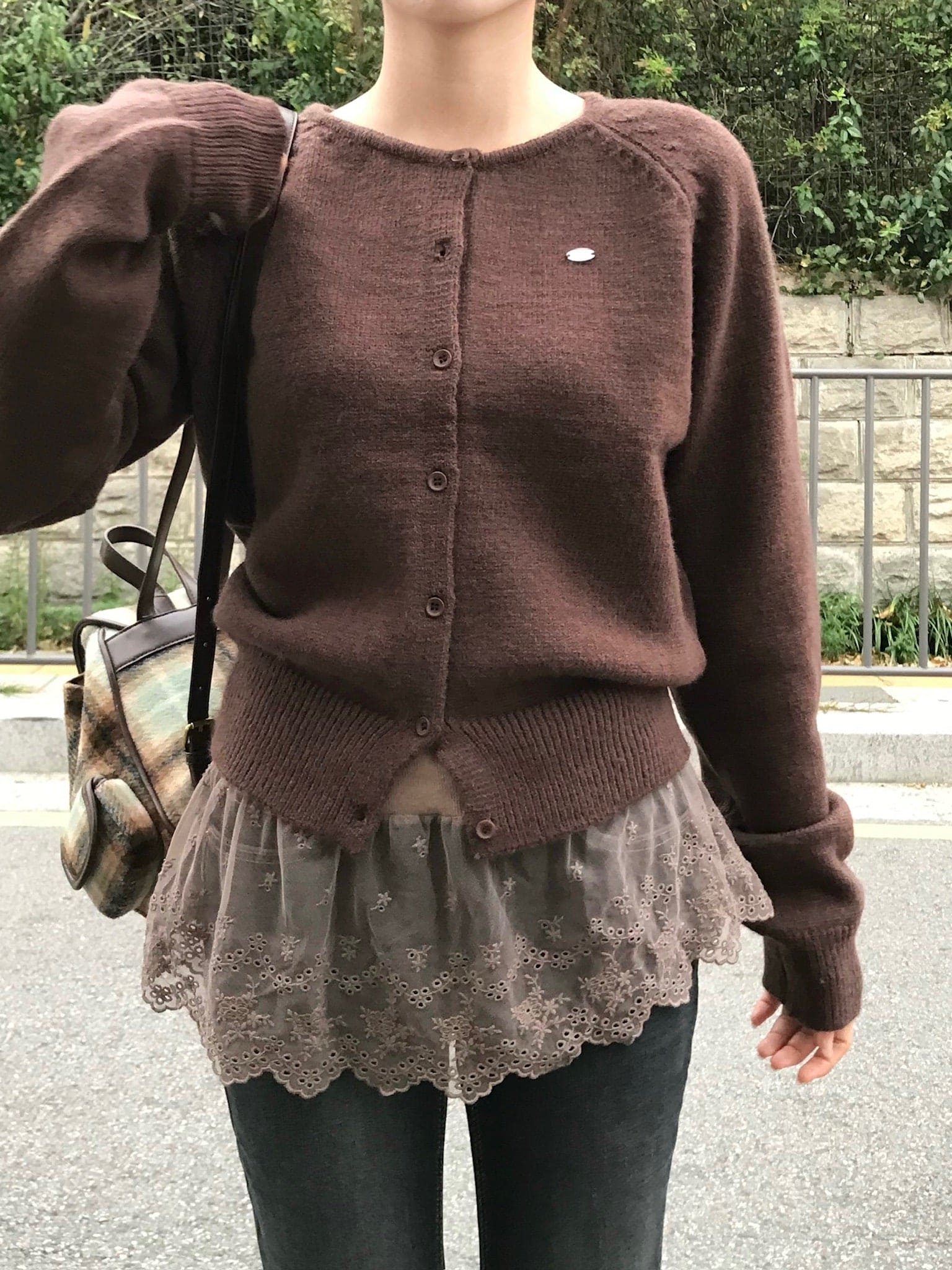 【🩶Daily】Label Cardigan 