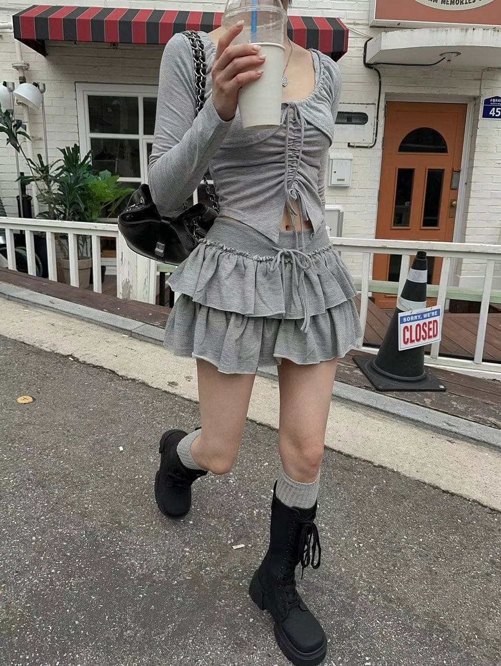 【🖤y2k vibe】Cancan Skirt 