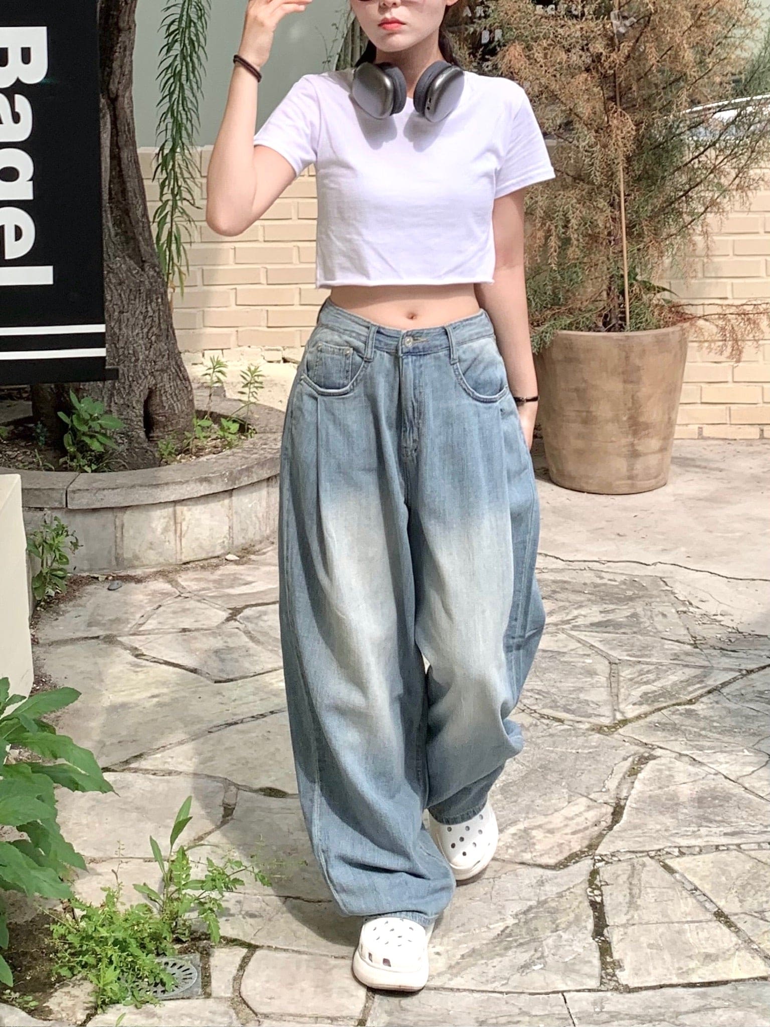 [Summer Fabric] Fresh Pintuck Wide Denim
