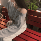 [Stylish Casual] Off-Shoulder Sweatshirt Scarf Set 