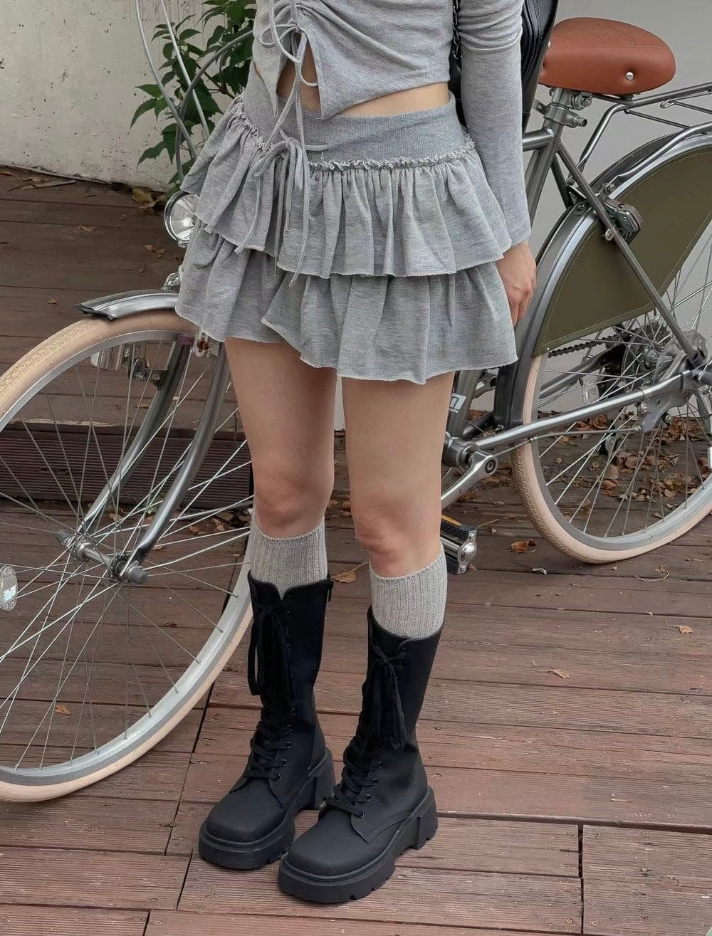 【🖤y2k vibe】Cancan Skirt 