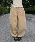【彎刀神褲】Pocket Detail Cotton Pants
