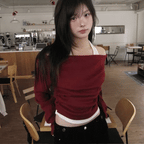 【溫暖疊穿】Halter Brushed Top