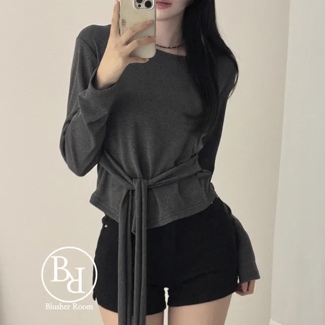 【蝴蝶衫】Rito Ribbon Slim Top