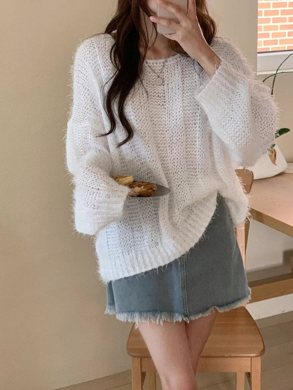 【🤎Autumn/Winter Essential】Loose Fit Angora Knit 