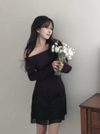 [Easy to Wear] Basic Off Shoulder Top 