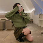 【🌷New Spring Arrivals】Label V-Neck Knit 