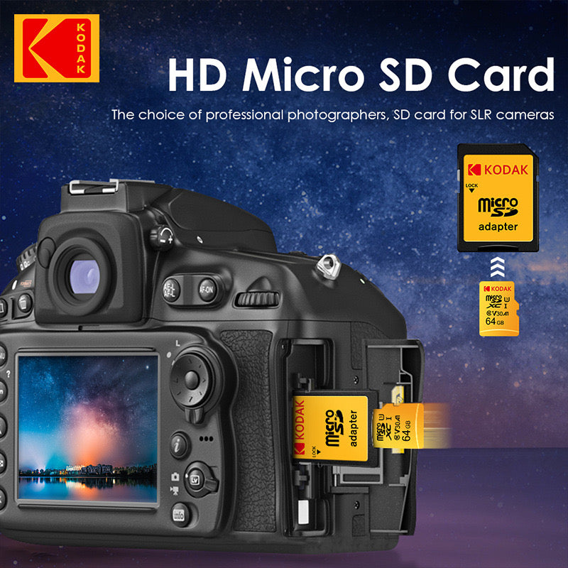 【Kodak 柯達】MicroSD 高速記憶卡(送SD卡套)