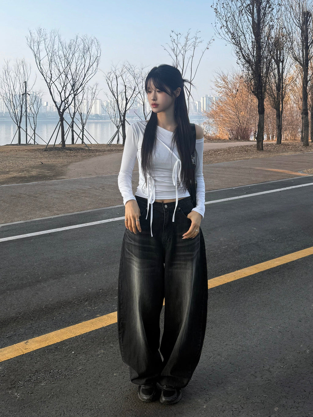 【🖤Heaven Patch Wide Jeans】 