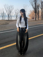 【🖤Heaven Patch Wide Jeans】 