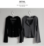 [Y2K Preppy Style] Stripe Layered Cardi Set 