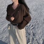 【🌷New Spring Arrivals】Label V-Neck Knit 