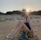 【🤎Simple and Beginner's Guide】Ribbon Back Monokini 