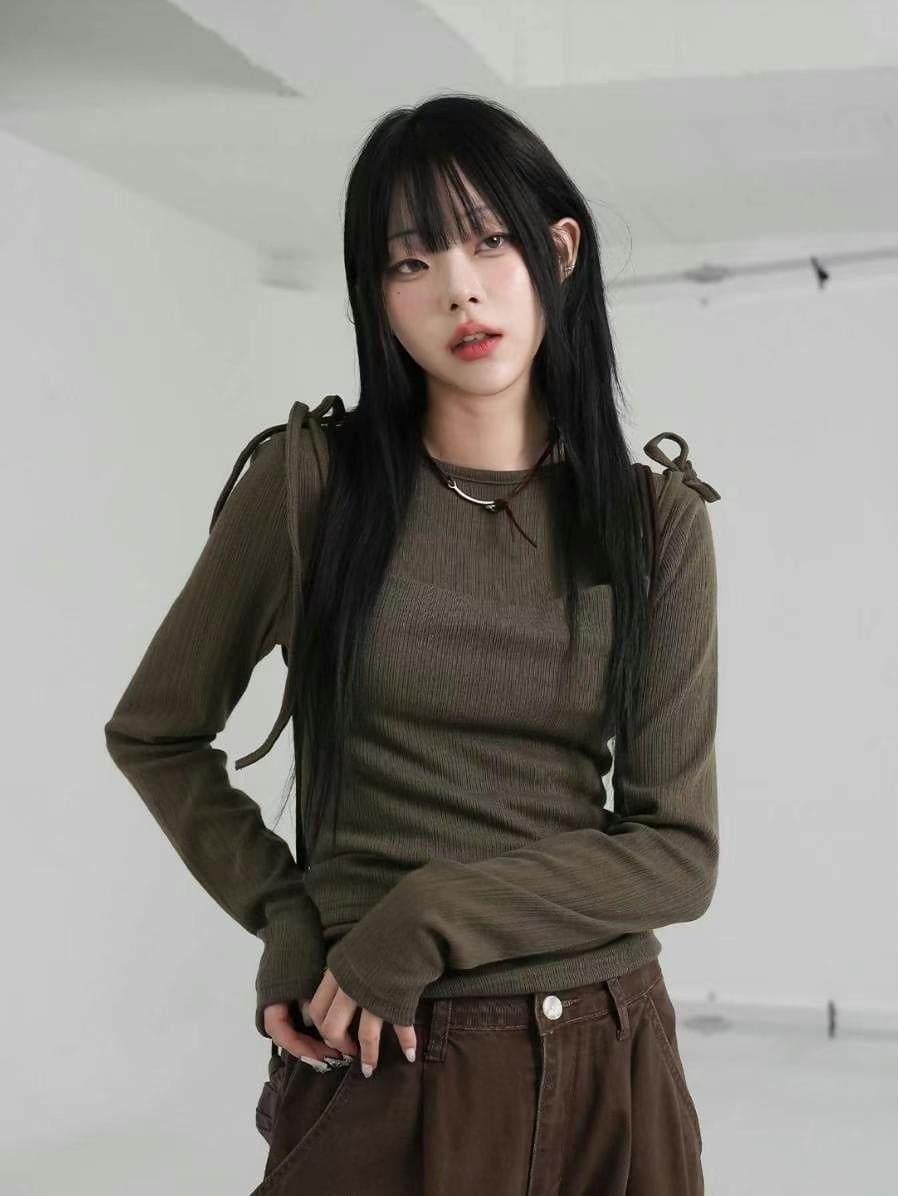 【🤎y2k vibe】Layered Top Set 