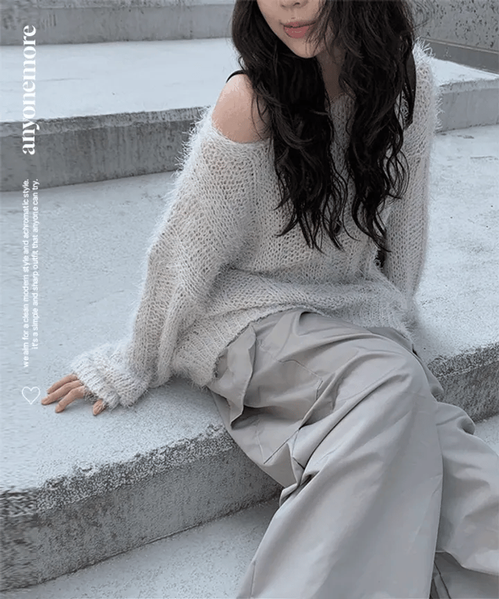 【🤎Autumn/Winter Essential】Loose Fit Angora Knit 