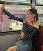 【🩶Korean Style Sexy】Ribbon Strap Off Shoulder Top 