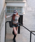 [Same as JISOO] STAR WING SHEER LONG SLEEVE